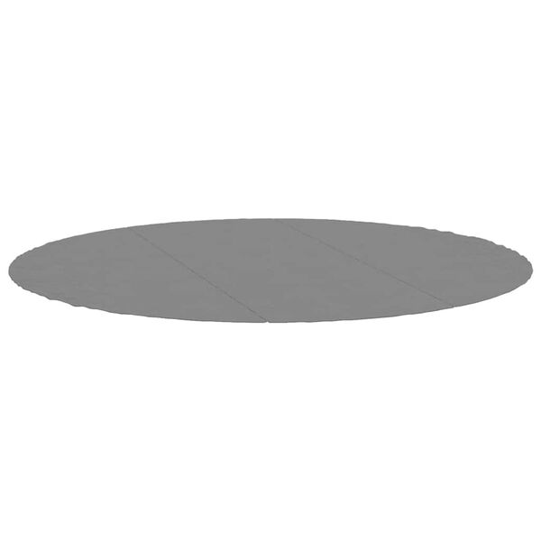 vidaXL Подложка за басейни светлосива &Oslash;396 см полиестерен геотекстил