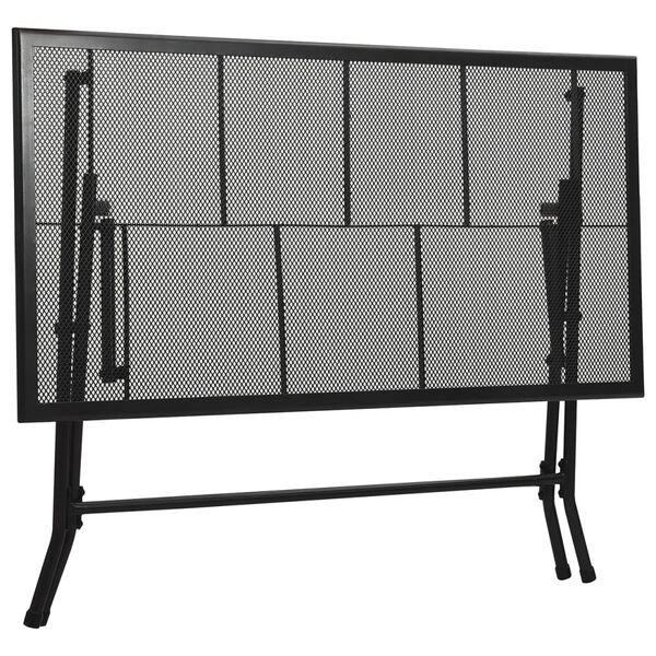 vidaXL Градински трапезен комплект, 5 части, стомана, антрацит