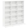 vidaXL Кабинет за CD Бяло 96 x 23,5 x 97,5 см Инженерна дървесина