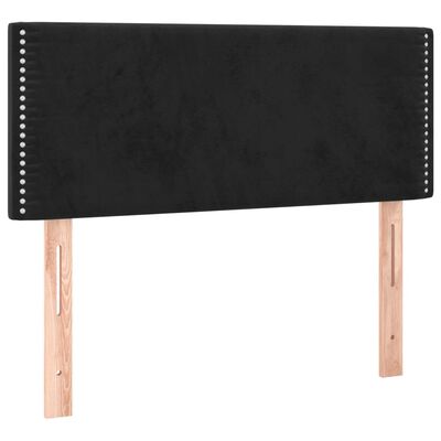 vidaXL Горна табла за легло, черна, 90x5x78/88 см, кадифе