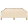 vidaXL Рамка за легло без матрак, кремави, 120x190 см, плат