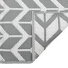 vidaXL Килим за открито, ARAKIL сив, 120x180 см, PP