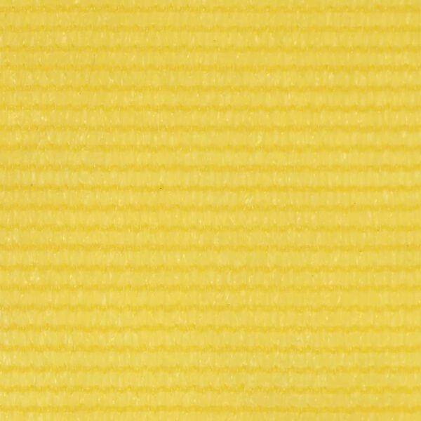 vidaXL Балконски параван, жълт, 120x600 см, HDPE