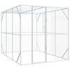 vidaXL Клетка за птици Антрацит 210 x 304 x 213 см