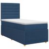 vidaXL Континентално легло с матрак Синьо 90 x 190 cm Текстил