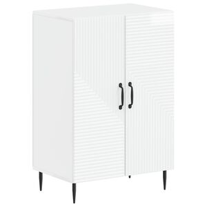 vidaXL Шкаф за обувки HAARLEM 59,5 x 39,5 x 89,5 см Бял гланц