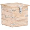 vidaXL Ракла, 40x40x40 см, акациево дърво масив