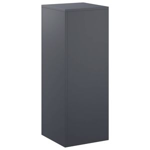 vidaXL Стойка за растения Антрацит 30 x 30 x 80 cm Неръждаема стомана
