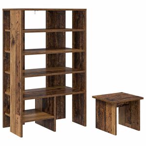 vidaXL Шкаф за обувки 2 бр. 62 x 35 x 100 см Инженерна дървесина