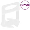 vidaXL Щипки за нивелиране на плочки, 250 бр, 2 мм