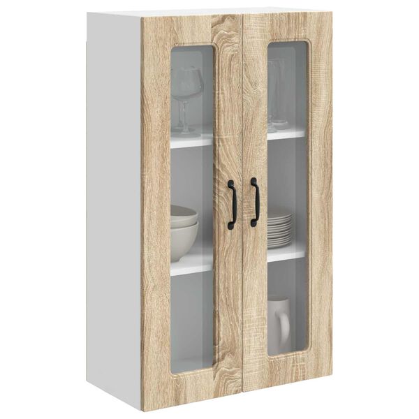 vidaXL Кухненски шкаф Kalmar Сонома дъб 60 x 31 x 100 см