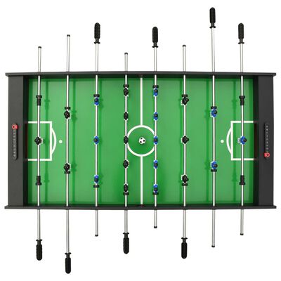 vidaXL Сгъваема футболна маса, 121x61x80 см, черна