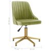 vidaXL Въртящи се трапезни столове, 4 бр, светлозелени, кадифе