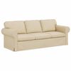vidaXL Диван Крем 215 x 82 x 80 см текстил