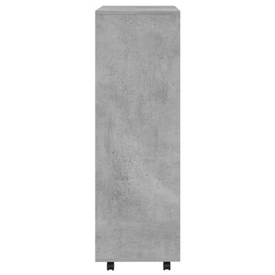 vidaXL Гардероб, бетонно сив, 80x40x110 см, ПДЧ