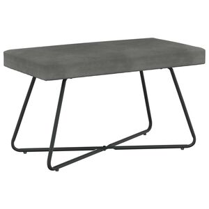 vidaXL Пейка Тъмносиво 80 x 40 x 45 см Кадифе