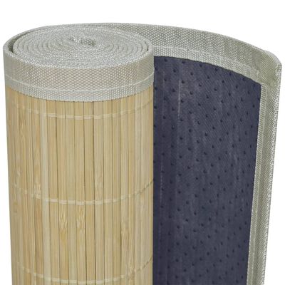 vidaXL Бамбуков килим, 160x230 см, естествен цвят