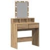 vidaXL Тоалетна маса дъб артизан 80 x 41 x 144.5 см