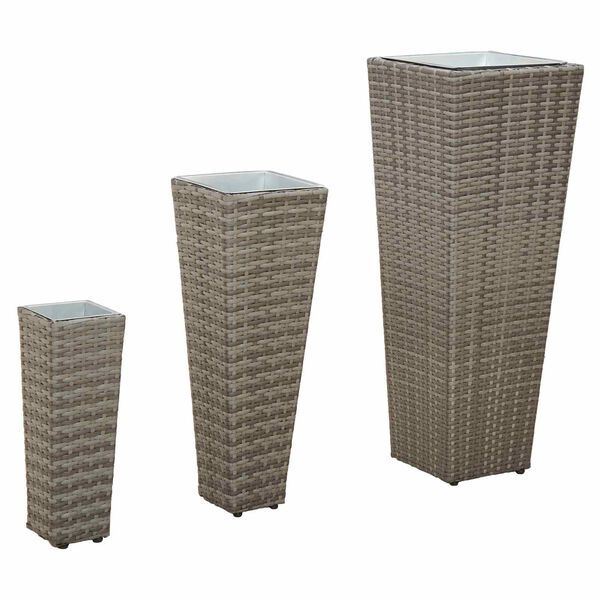 vidaXL Комплект за открито 3 pcs Метал