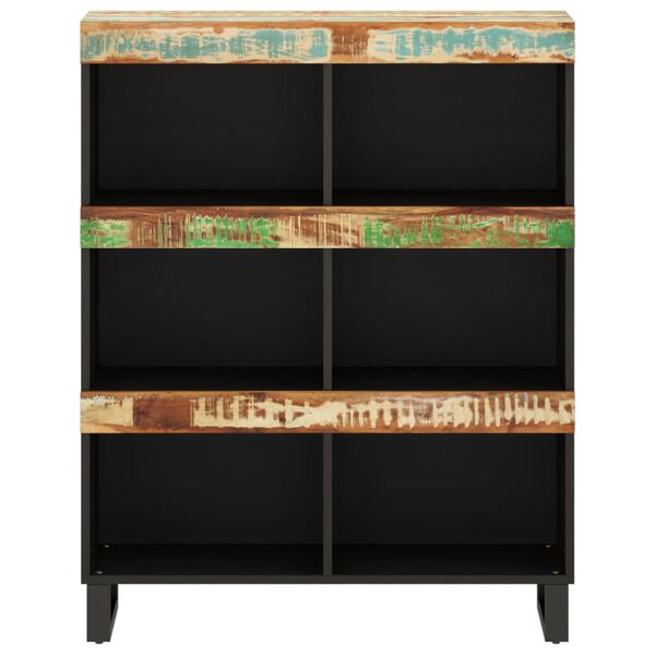 vidaXL Страничен шкаф, 85x33x107 см, регенерирано дърво масив