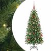vidaXL С изкуствено коледно дърво Зелен 150 cm PE и PVC