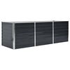 vidaXL Градинска висока леха антрацит 240x80x77 см поцинкована стомана