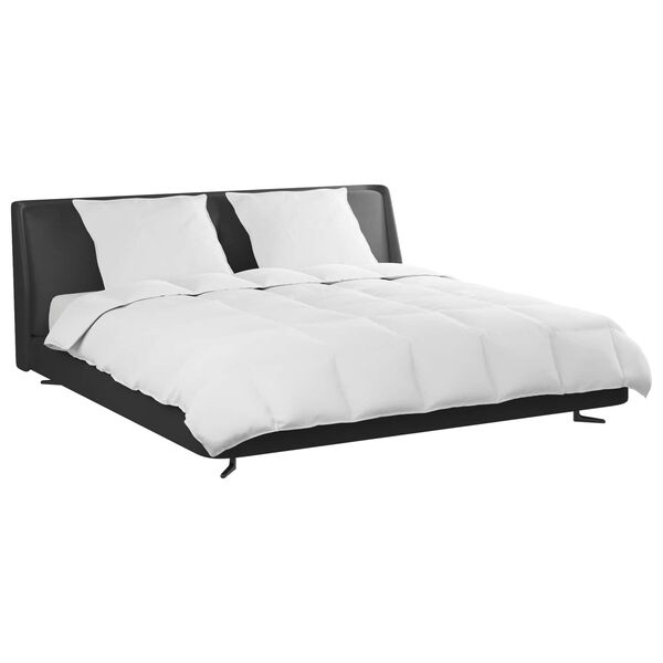 vidaXL Комплект завивки с възглавница 3 pcs Бяло Пухени пера