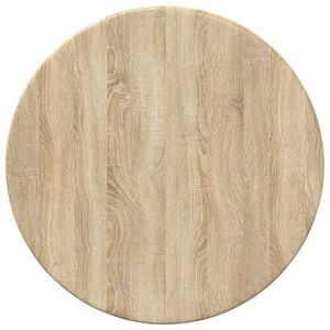 vidaXL Топ за маса &Oslash; 30 x 1,5 cm Кръгла Инженерна дървесина Дъб сонома