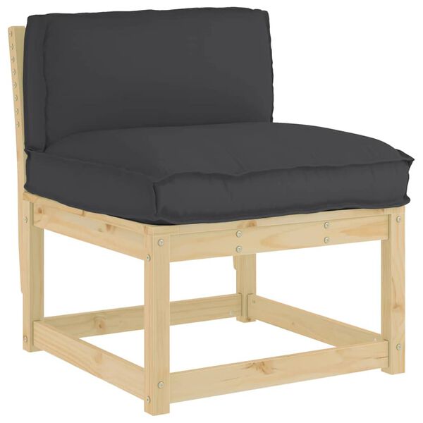 vidaXL Възглавница Черно 80 x 40 x 12 cm Оксфордска тъкан