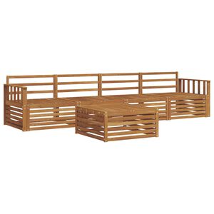 vidaXL Комплект дивани за открито 5 pcs Естествен