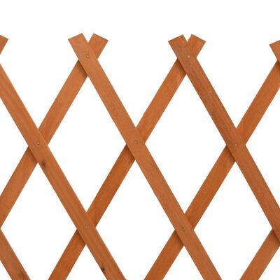 vidaXL Градинска оградна решетка, оранжева, 120x60 см, чам масив