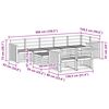 vidaXL Комплекти дивани 9 pcs Естествен Солидно акациево дърво