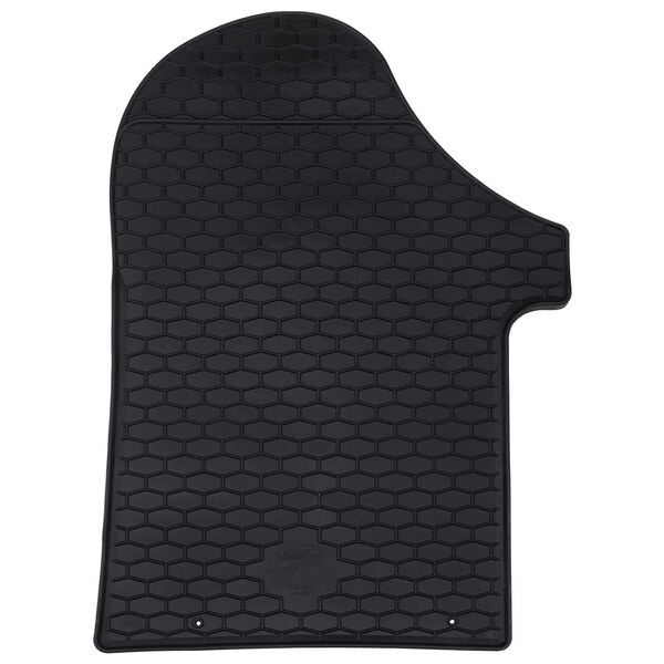 vidaXL Автомобилен килим 2 pcs Черно TPE