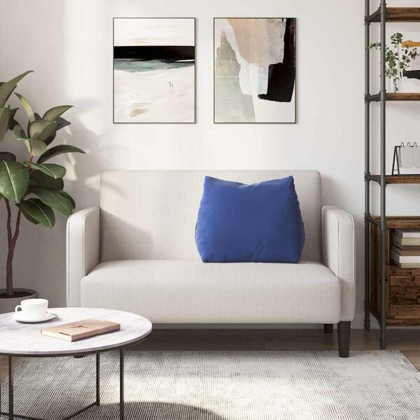 vidaXL Възглавница за гръб Полицейско синьо 60 x 20 x 50 см