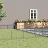 vidaXL Клетка за кучета, сива, 72 м&sup2;, стомана