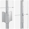vidaXL Ограда с пост Сребрист 1,2 x 25 m Стомана