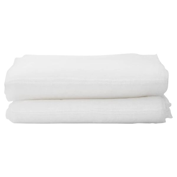 vidaXL Мрежа против насекоми Бяло 2 x 50 m Полиетилен