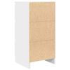 vidaXL Сайдборд, бял, 37,5x35x76 см, инженерно дърво