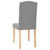 vidaXL Трапезни столове, 4 бр, светлосиви, текстил