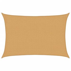 vidaXL Платно-сенник, 160 г/м&sup2;, правоъгълно, пясъчно, 2x2,5 м, HDPE