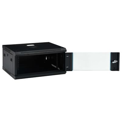 vidaXL 4U Сървърен шкаф за стенен монтаж, 19", IP20, 600x450x285 мм