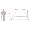 vidaXL Семейна куполна палатка 6 души бял затъмняващ плат водоустойчив