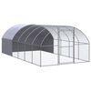 vidaXL Птичарник на открито, 3x6x2 м, поцинкована стомана