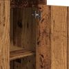vidaXL Висок шкаф, старо дърво, 36x35,5x103,5 cm, инженерно дърво