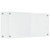 vidaXL Кухненски заден панел Прозрачен 80 x 40 cm закалено стъкло