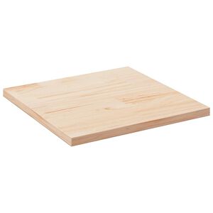vidaXL Плот за маса 80x80x2,5 см, масивна дървесина, бор, квадратен