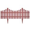 vidaXL Палисада, 17 части, 10 м, кафява
