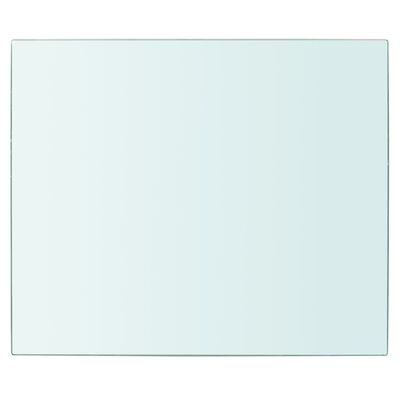 vidaXL Плоча за рафт, прозрачно стъкло, 30 x 25 см
