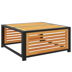 vidaXL Градинска маса 68x68x30 см масивна акация