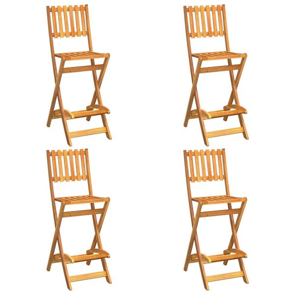 vidaXL Градински бар комплект от 5 части, акация масив